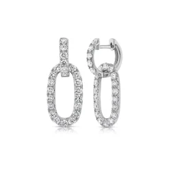 Zadok Collection Diamond Link Earrings