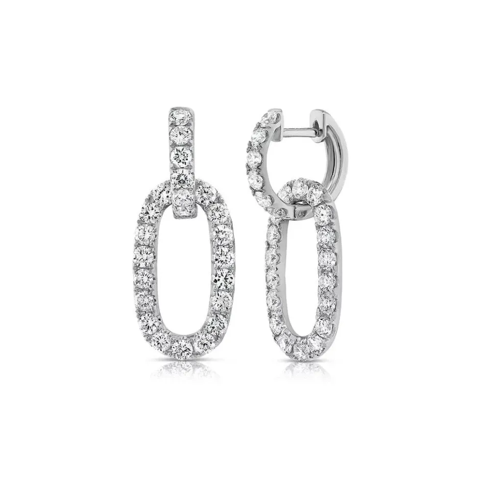 Zadok Collection Diamond Link Earrings