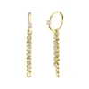 Zadok Collection Diamond Link Huggie Earring Earrings
