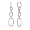 Zadok Collection Diamond Paperclip Link Drop Earrings