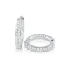Zadok Collection Diamond Pave Hoop Earrings