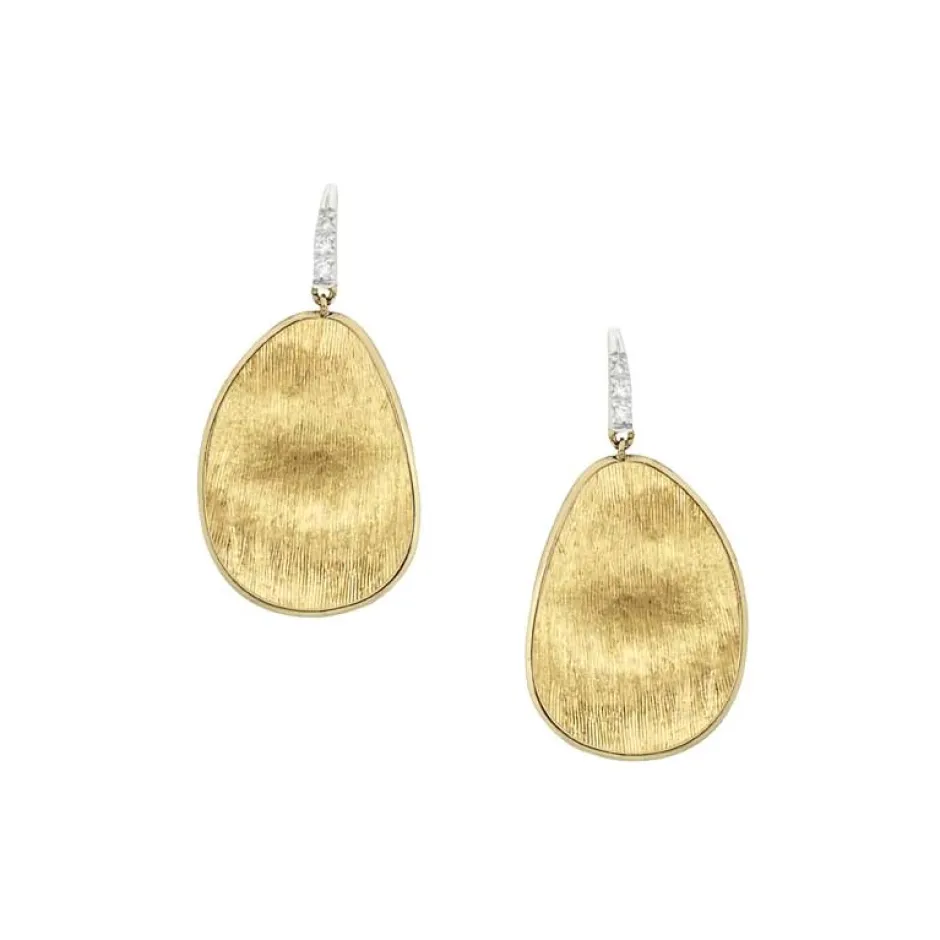 Marco Bicego Diamond Pave Medium French Wire Earrings