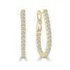 Zadok Collection Diamond Pear-Shaped Hoop -0.75 Earrings