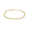 Zoe Chicco 5 Diamond Puffed Mariner Chain Bracelet