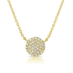 Zadok Collection Diamond Small Disc Necklace