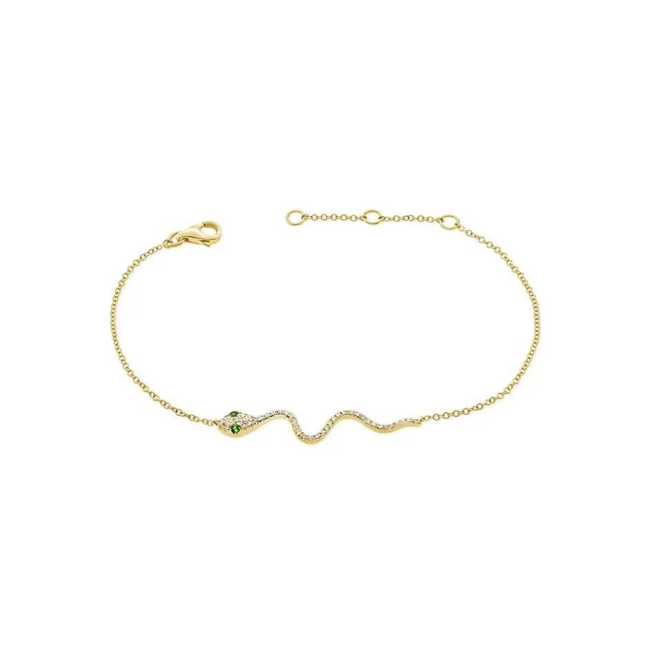 Zadok Collection Diamond Snake Bracelet