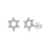 Zadok Collection Diamond Star of David Studs