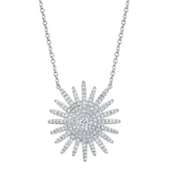 Zadok Collection Diamond Starburst Necklace