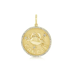 Zadok Collection Diamond Zodiac Charm - Cancer