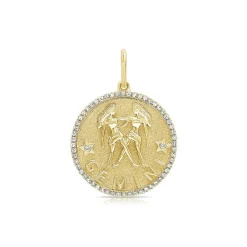 Zadok Collection Diamond Zodiac Charm - Gemini