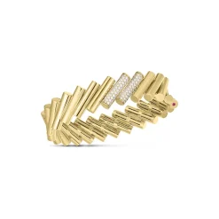 Roberto Coin Domino Diamond Accent Large Bangle