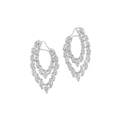 Zadok Collection Double Dangle Diamond Earrings