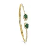Zadok Collection Emerald & Diamond Cuff