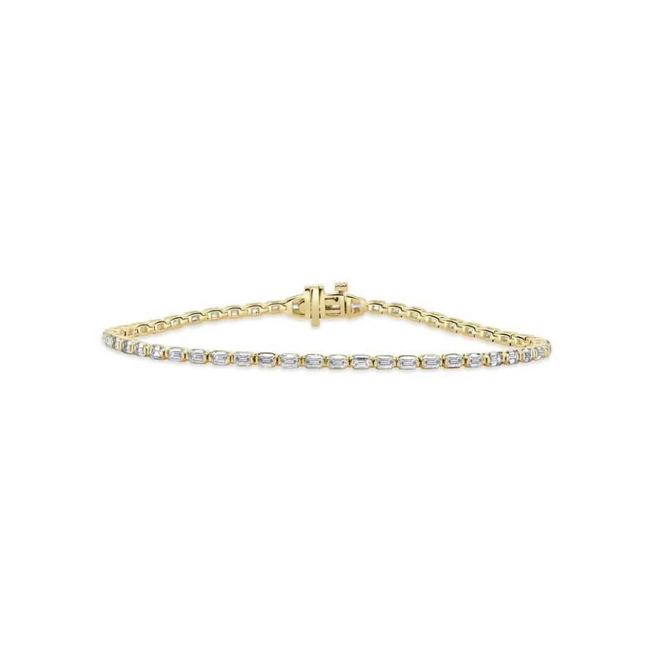 Zadok Collection Emerald Cut Diamond Tennis Bracelet