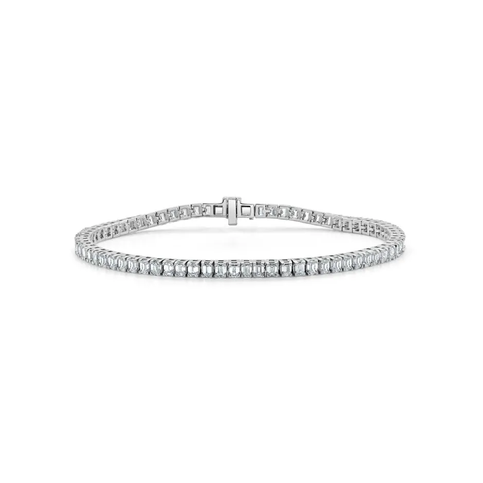 Zadok Collection Emerald-Cut Diamond Tennis Bracelet