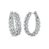 Zadok Collection Fancy Shape Diamond Hoop Earrings