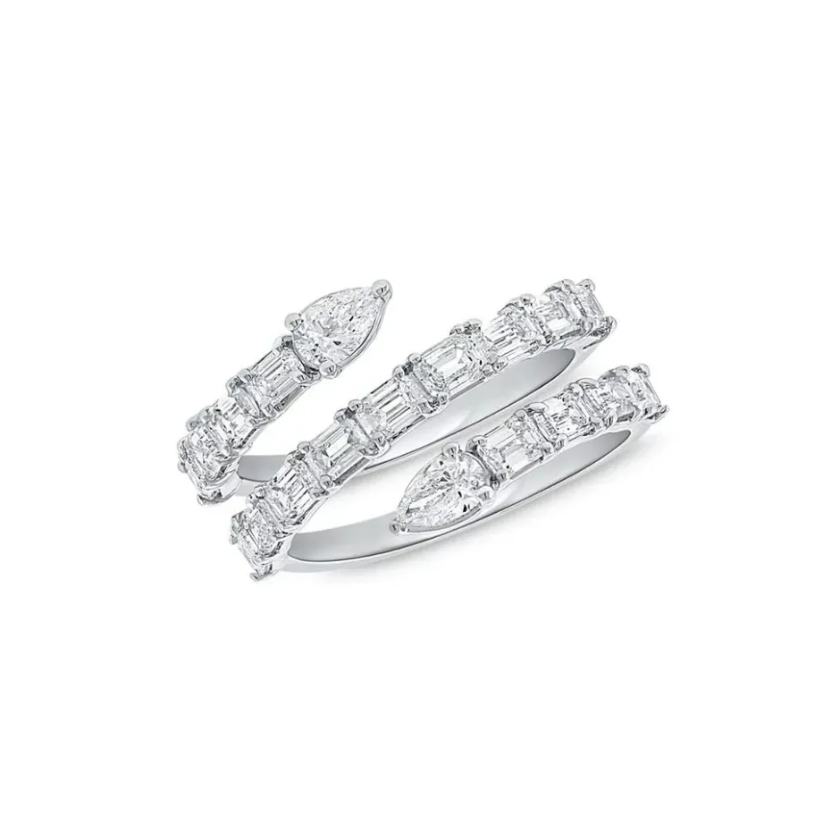 Zadok Collection Fancy-Shape Diamond Wrap Ring