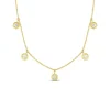 Roberto Coin Five Diamond Drop Station Necklace