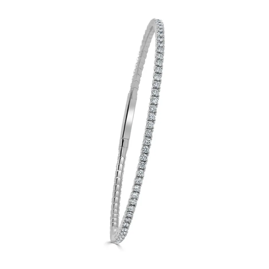Zadok Collection Flexible Diamond 2.04ct Bangle