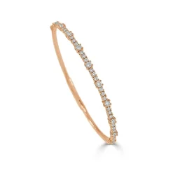 Zadok Collection Flexible Station Station Diamond Bangle