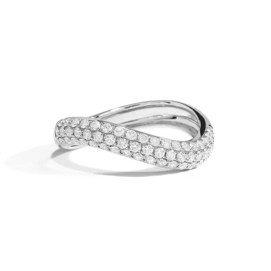 Zadok Collection Flush Fit Pave Diamond Ring
