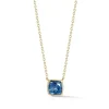 A u0026 Furst Gaia Cushion London Blue Topaz Necklace