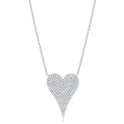 Zadok Collection Gold And Diamond Heart Necklace