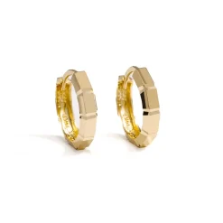 Zadok Collection Gold Huggie Earrings