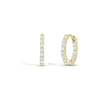 Roberto Coin Gold Petite Inside Outside Diamond Hoop Earrings