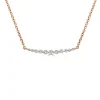 Zadok Collection Graduated Diamond Necklace 0.16ctw