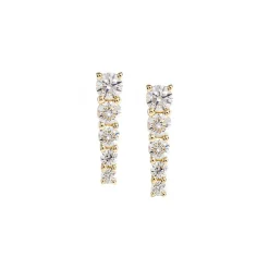 Zadok Collection Graduated Stud Diamond Earrings