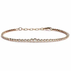 Zadok Collection Graduated Tennis Diamond Bracelet 0.80ct