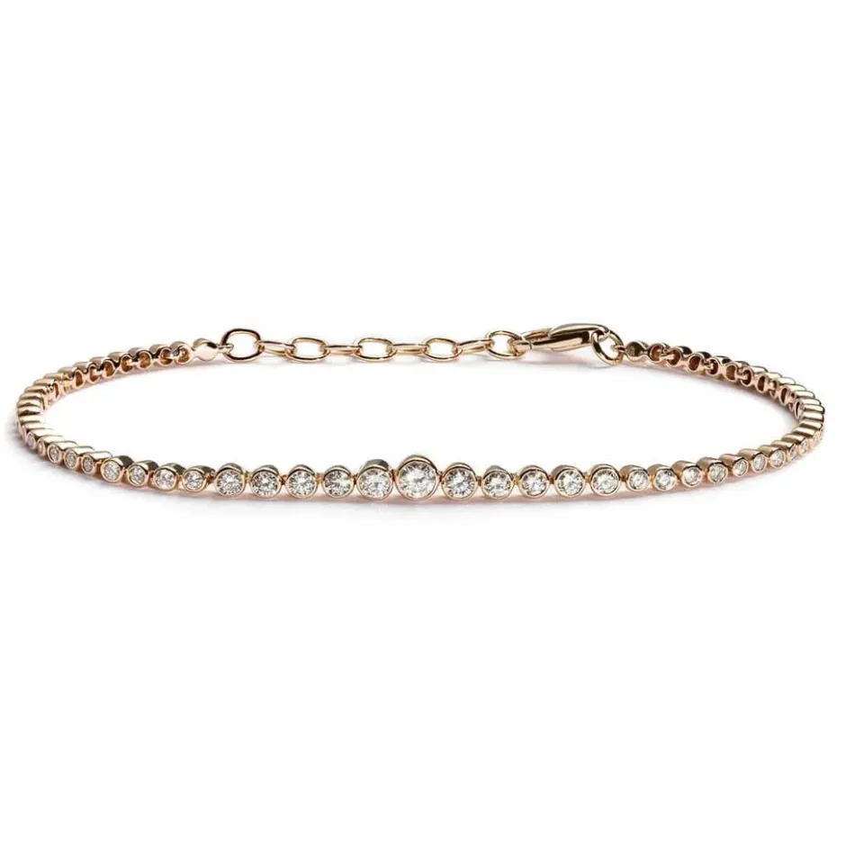 Zadok Collection Graduated Tennis Diamond Bracelet 0.80ct