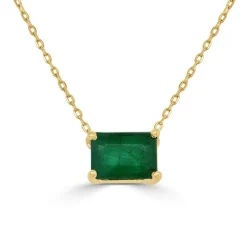 Zadok Collection Green Emerald Necklace