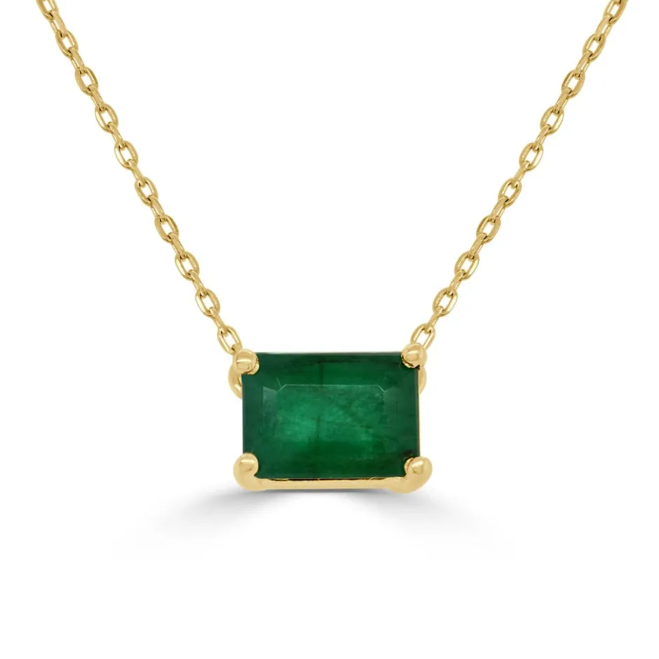 Zadok Collection Green Emerald Necklace