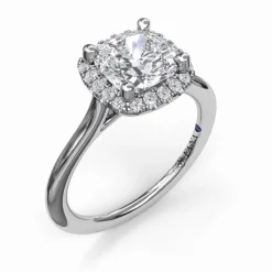 Fana Halo Diamond Engagement Ring