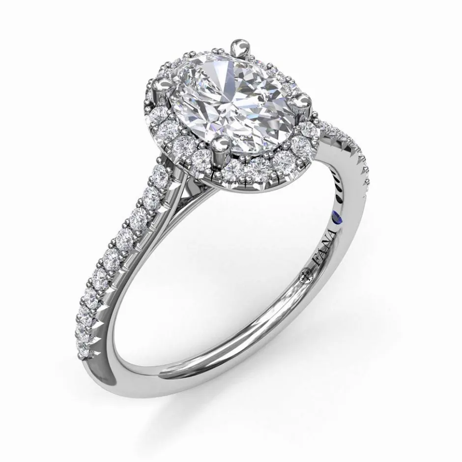 Zadok Collection Halo Diamond Engagement Ring