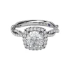 Fana Halo Diamond Solitaire Engagement Ring