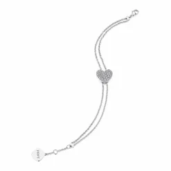 Zadok Collection Heart Cluster Diamond Bracelet