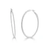 Zadok Collection Hoop 1.5in Diamond Earrings