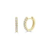 Zadok Collection Huggie 11mm Diamond Earrings