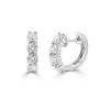Zadok Collection Huggie 14mm Diamond Earrings