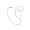 Mikimoto 18in Akoya Cultured Pearl Three Piece Set Clasp
