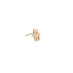 Zoe Chicco Itty Bitty Hamsa Diamond Earrings