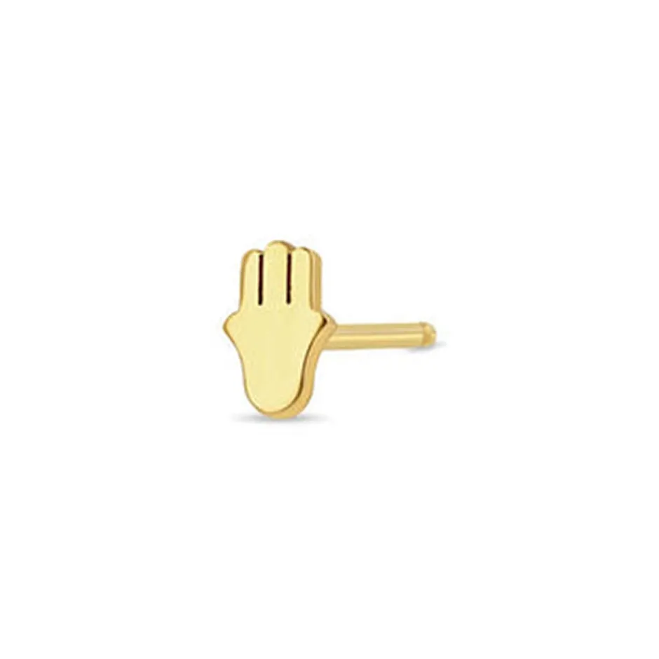 Zoe Chicco Itty Bitty Hamsa Single Stud Earring