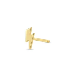 Zoe Chicco Itty Bitty Lightning Bolt Single Stud Earring