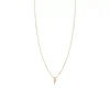 Zoe Chicco Itty Bitty Pave Diamond Lightning Bolt Necklace