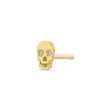 Zoe Chicco Itty Bitty Skull With Diamond Eyes Stud