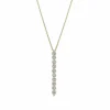 Zadok Collection Journey Shared Prong Round Diamond Pendant