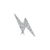 Zadok Collection 14k Gold with Diamonds Lightning Bolt Single Stud Earring